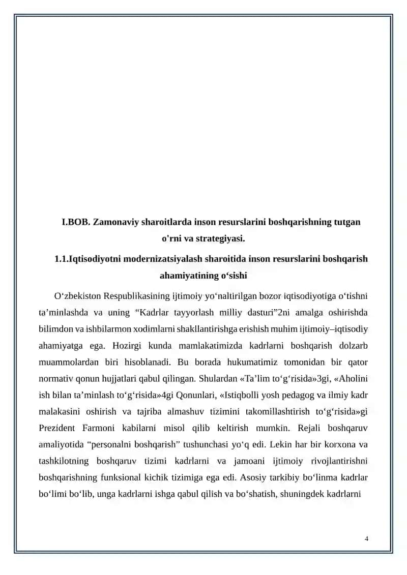 Firmalarda mehnat resurslaridan foydalanish samaradorligini oshirish yo'llari 4