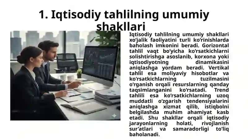 Iqtisodiy tahlilning shakillari 4