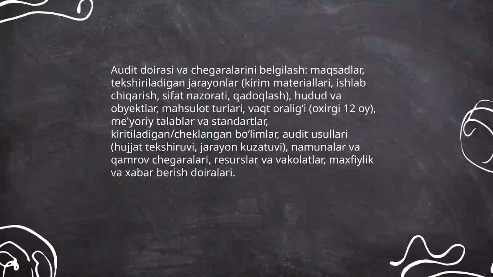 Ishlab chiqarish jarayoni auditi 4