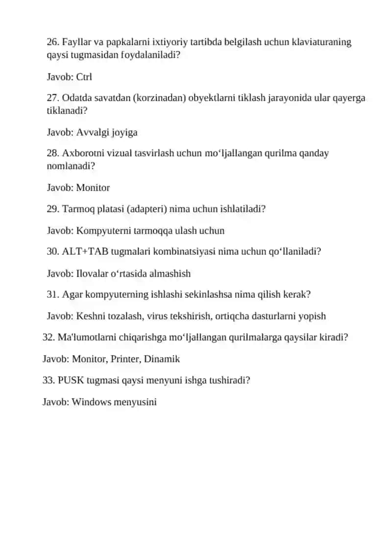 Argos test savol javobi bilan eng yangisi 2025 yil 4