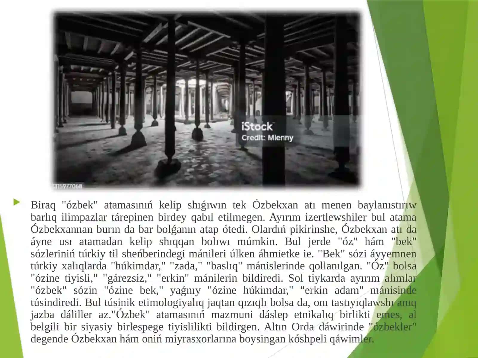 "Ózbek" atamasi ham onin kelip shigiwi haqqinda pikirler 4