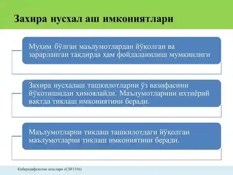 Захира нусхалаш 4