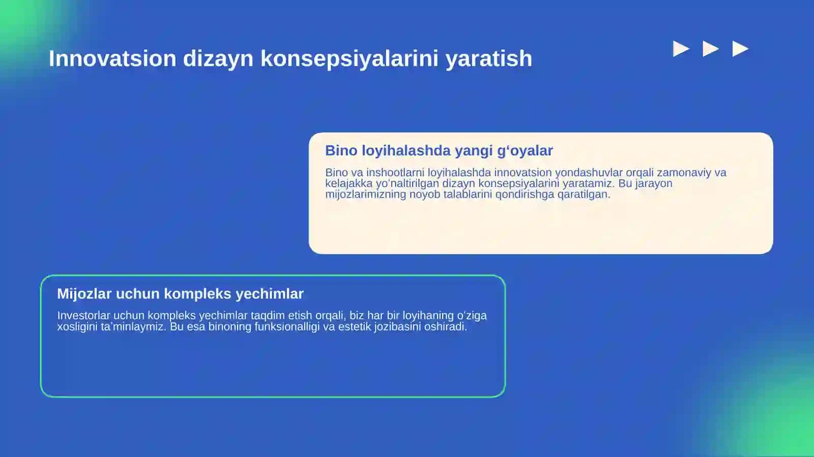 Bino va inshootlar loyihalash 4