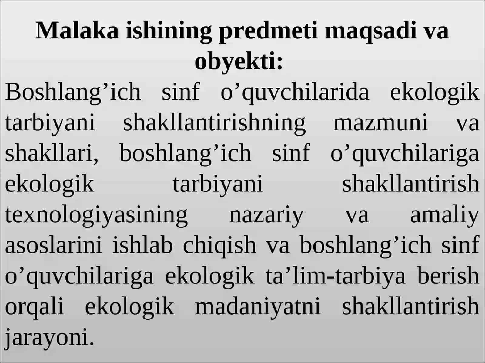 Biologiyani o’qitishda ekologik va estetik tarbiya 4