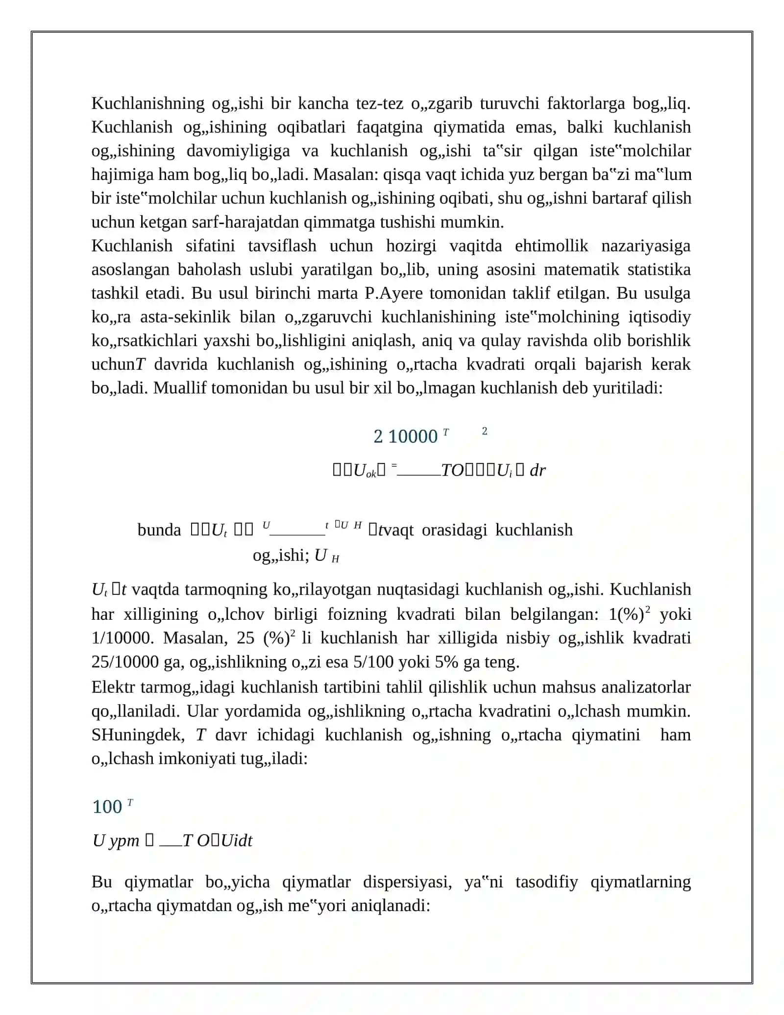Elektr Energiyasi Sifat Ko'rsatkichlari 4