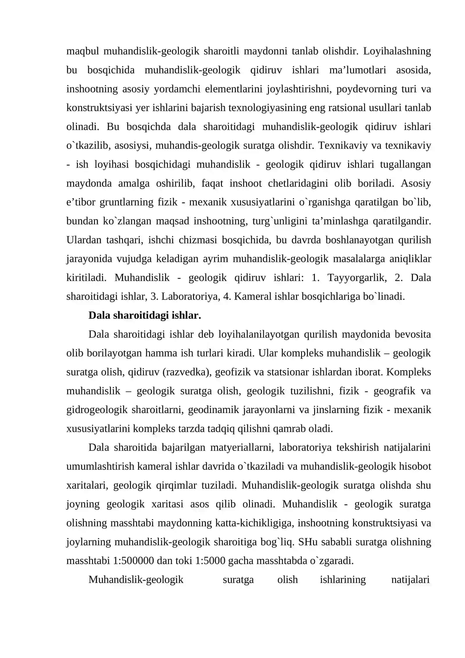 Geologik qidiruv kuzatish ob’yektlarini bog'lash usullari 4