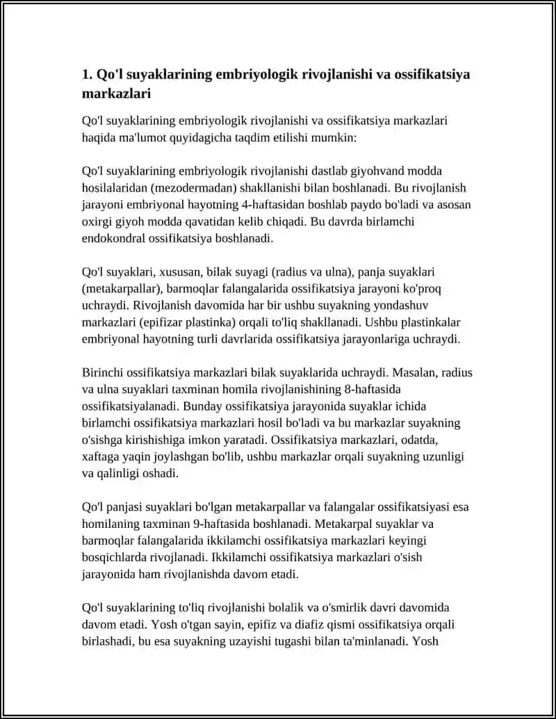 Qo'l suyaklarining Variantli Anatomiyasi 4
