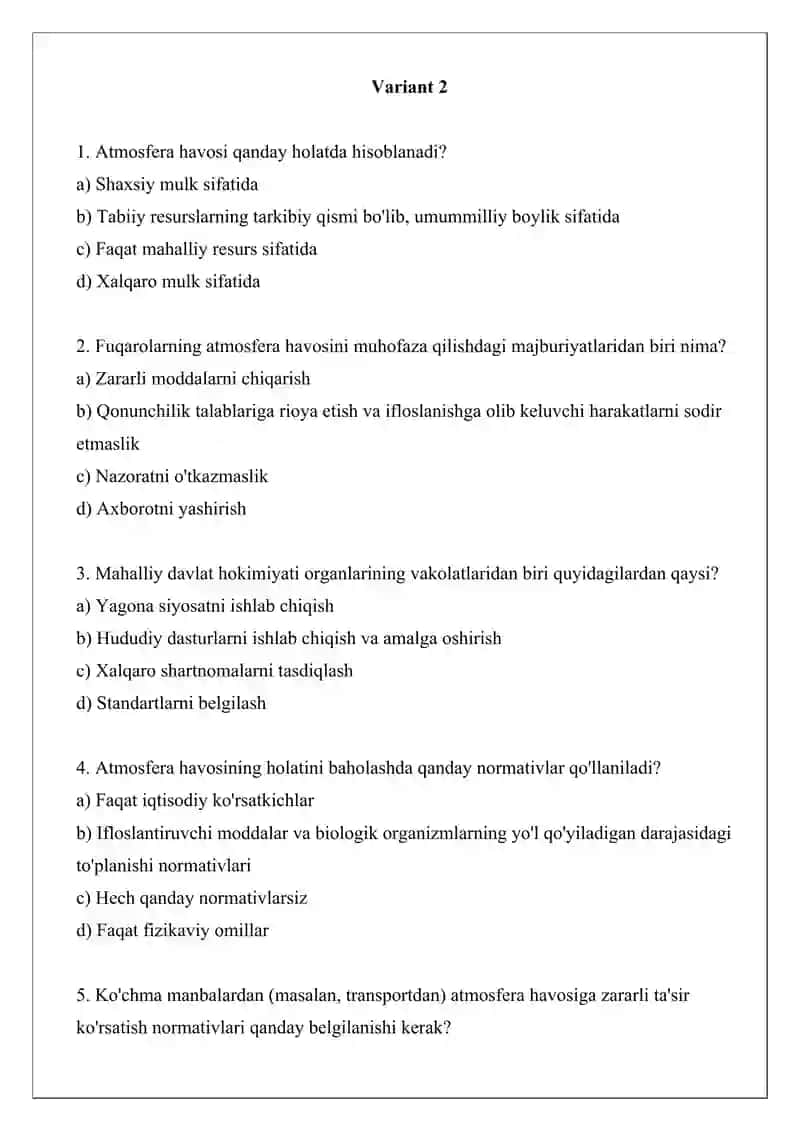 Atmosfera havosini muhofaza qilishning huquqiy tartibi 4