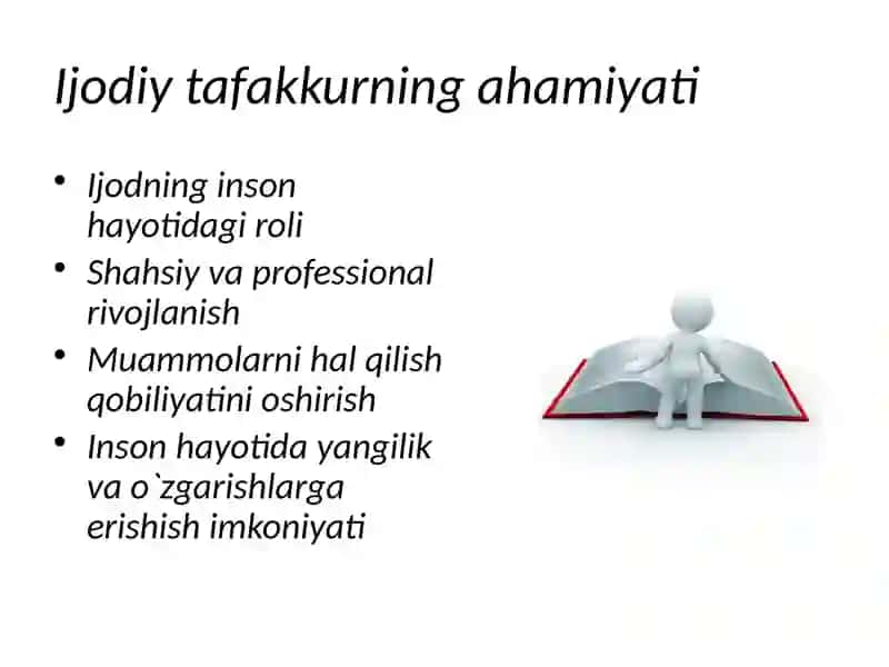 Ijodiy tafakkurni rivojlantirish usullari 4