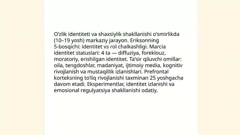 Õsmirlik davri psixologiyasi 4