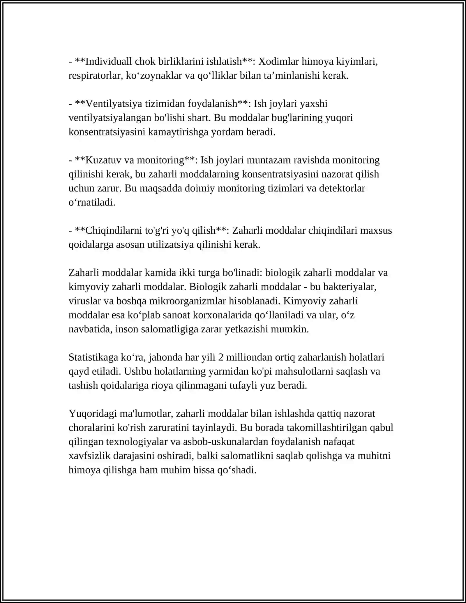 BOLALARDA ZAHARLANISHDA BIRINICHI YORDAM KOʻRSATISH 4