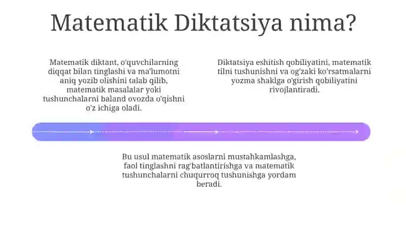 Matematik diktant 4