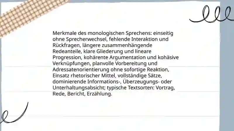 Dialogisches und monologisches Sprechen 4