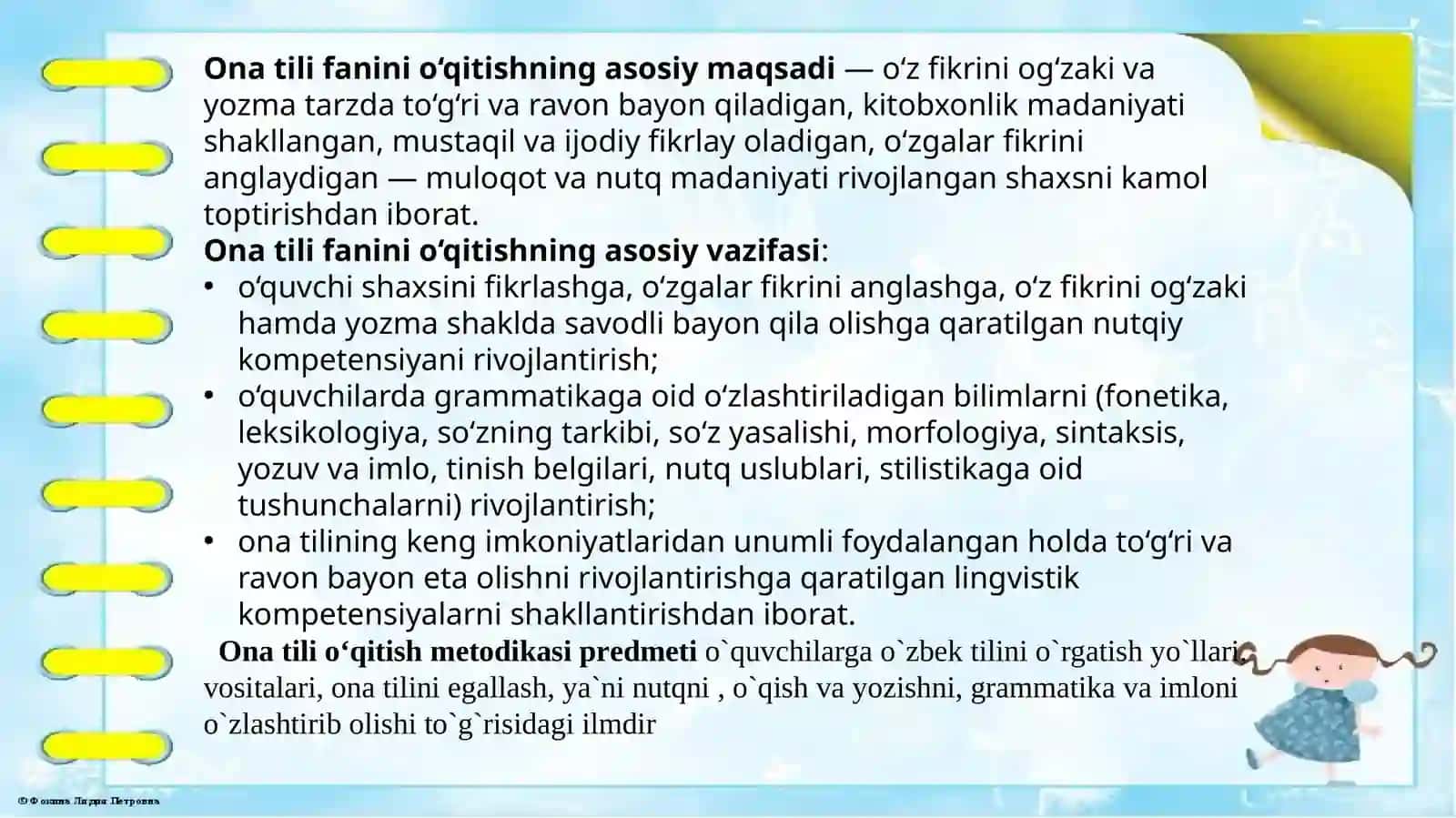 ONA TILI-O’QISH SAVODXONLIGI VA UNI O’QITISH METODIKASI 4