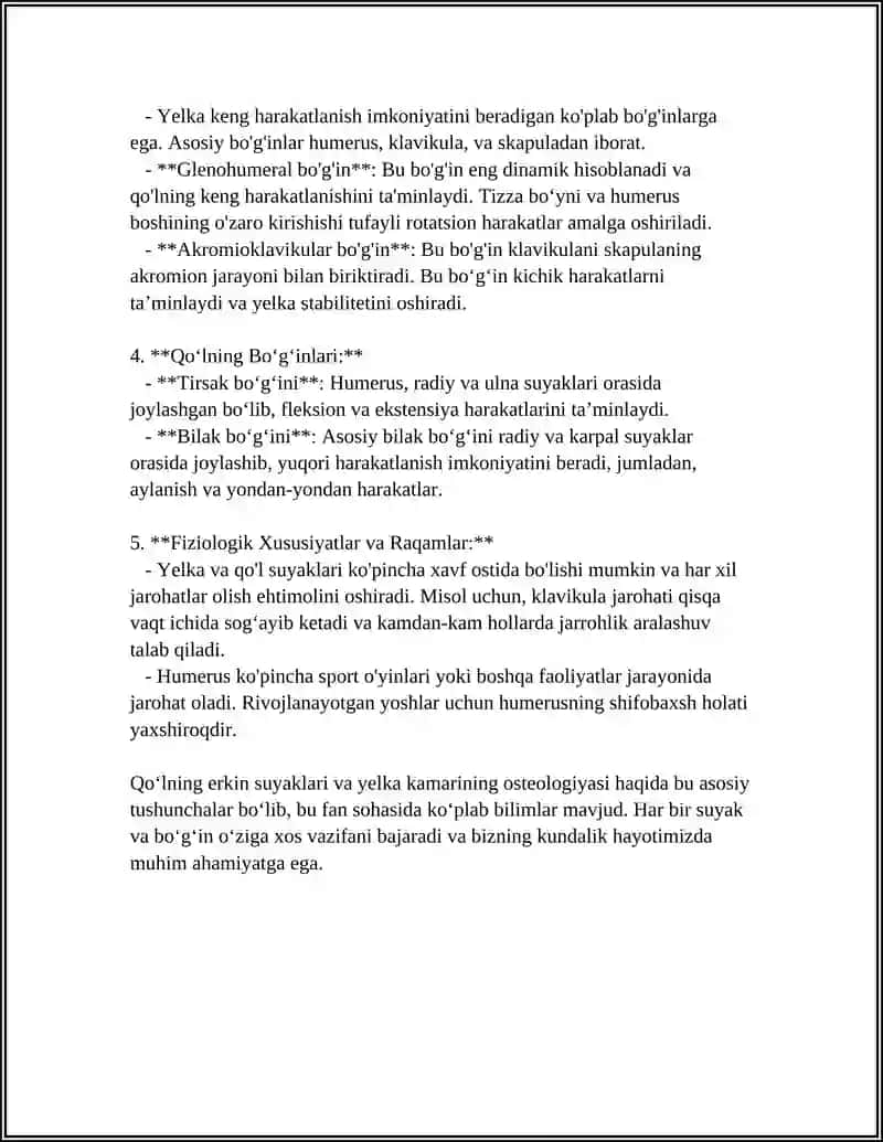 QO'LNİNG ERKİN SUYAKLARİ VA YELKA KAMARİ 4