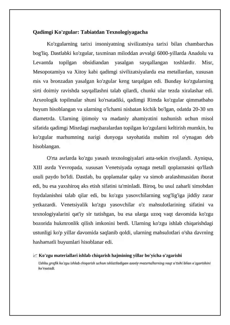Ko'zgular: Tarix, Ilm va Texnologiya 4