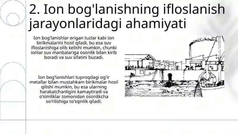 Suv va tuproq ifloslanishi ionli bogʻlanish va xavfsiz choralari 4