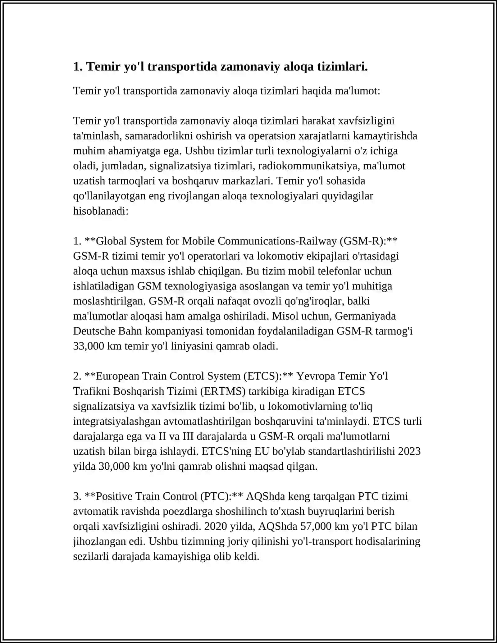 Temir Yo'l Transportida Zamonaviy Aloqa Tizimlari 4