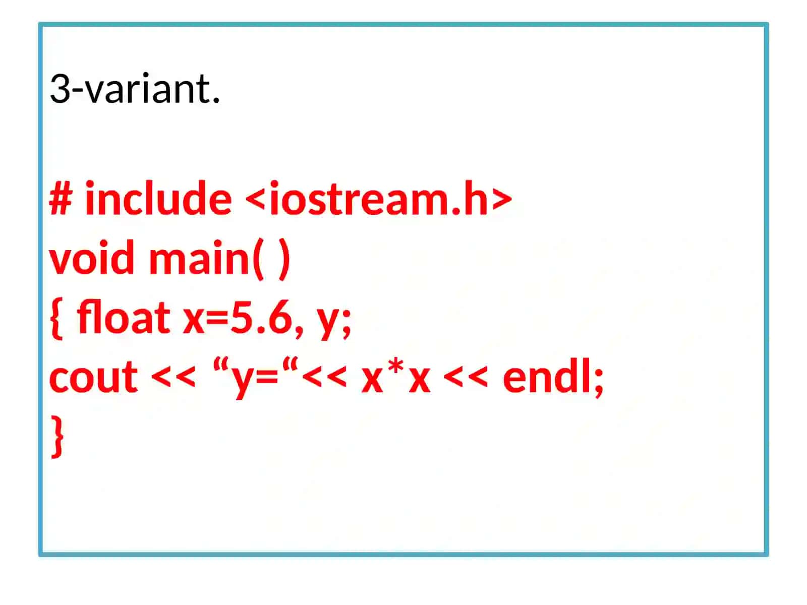 C/C++ tilida chiziqli dastur 4