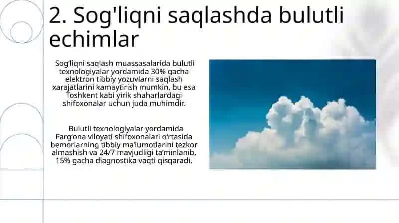 Bulut texnologiyalari iqtisodiy faoliyat sohalarida 4