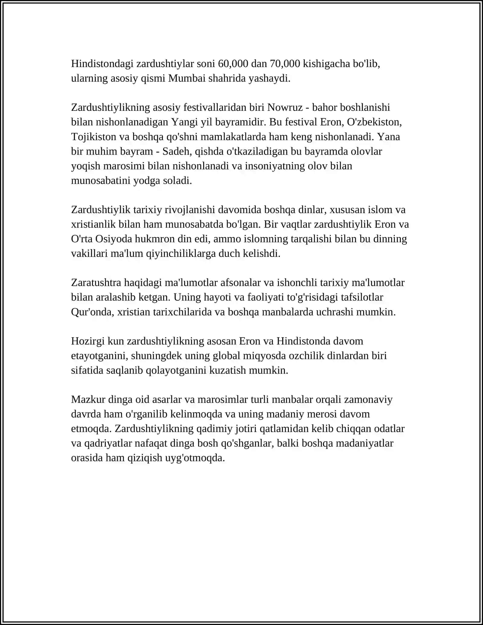 ZARDUSHTIYLIK DINI VA UNING JAHON SEVILEZATSIYADAGI OMI 4