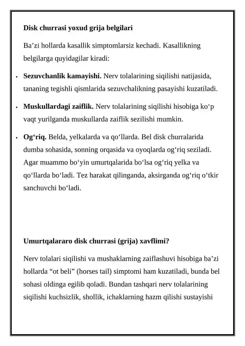Disk churrasi kasalligini organish davolash usullari 4