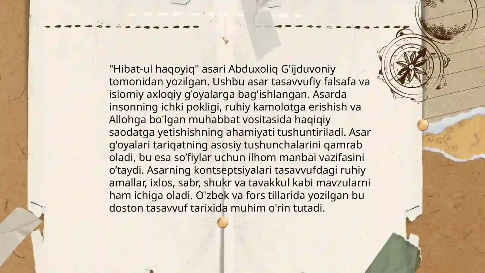 Hibat-ul haqoyiq ʼʼ leksikasi 4