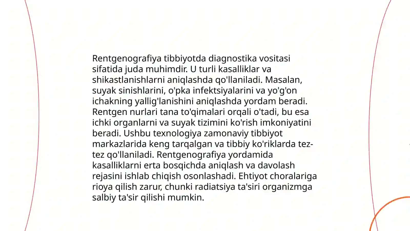 Rentgenoskopiya va rengenografiya otkazish 4