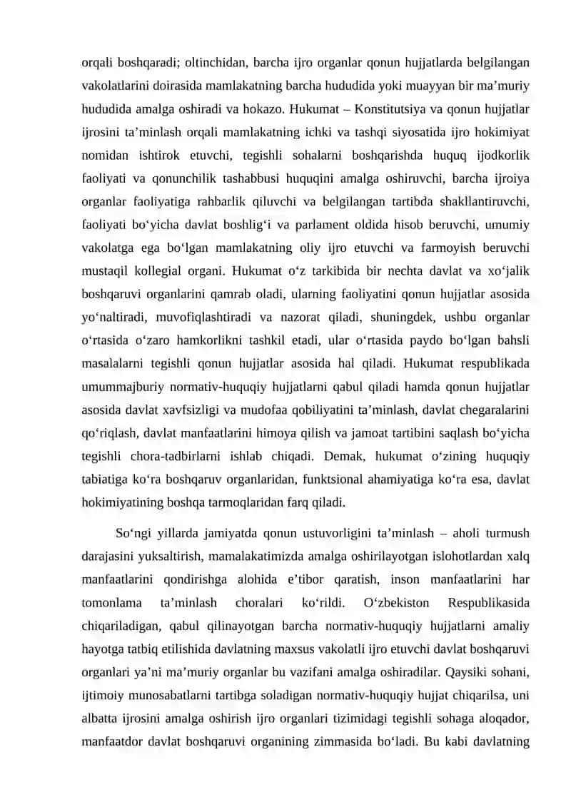 Oʻzbekistonda ijro etuvchi hokimiyat tizimi 4