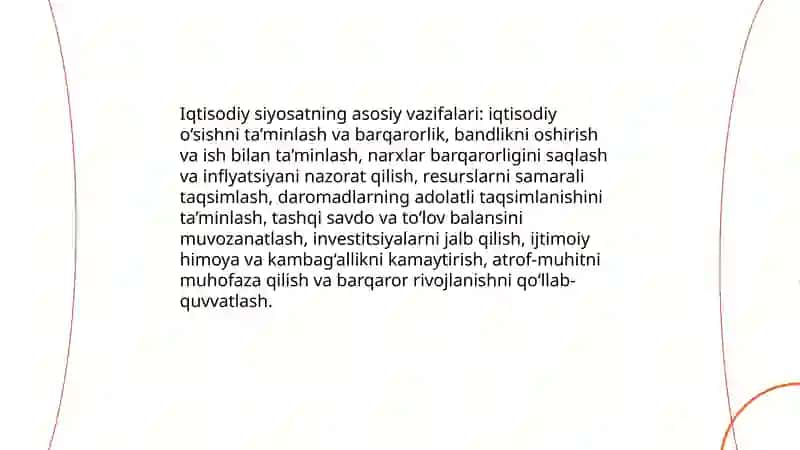 Iqtisodiy siyosatning predmeti va vazifalari 4