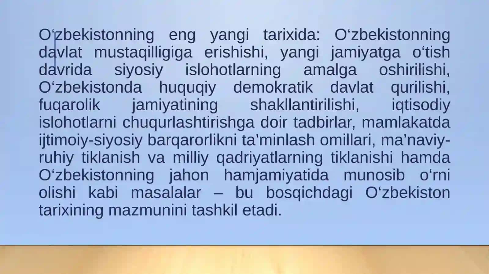 O’zbekistonning Eng Yangi Tarixi 4