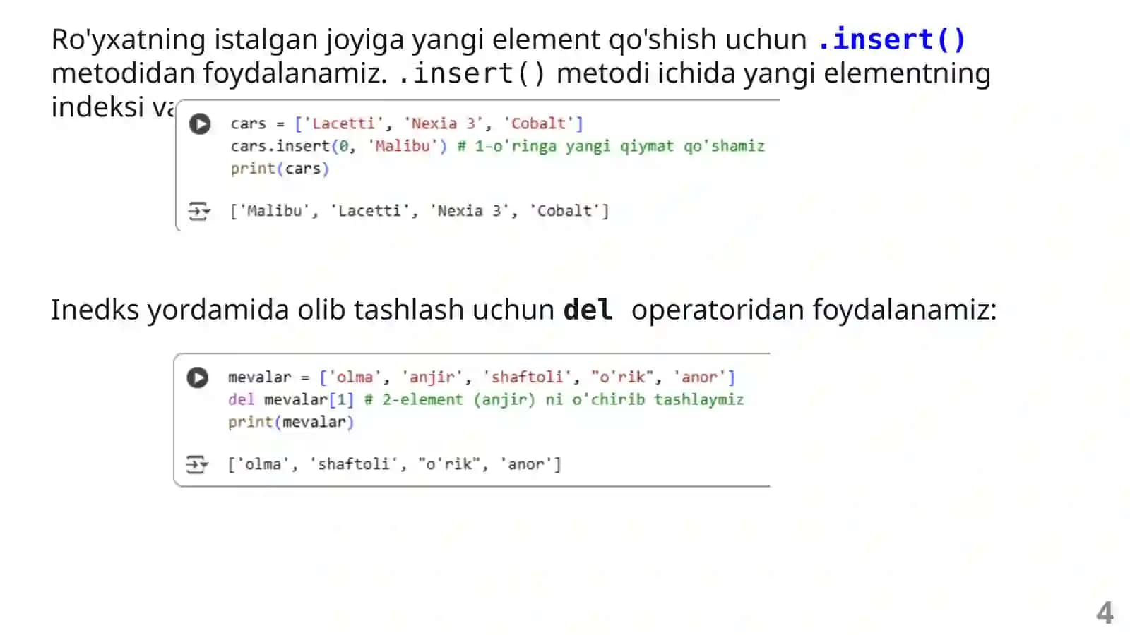 Python dasturlash muhiti 4