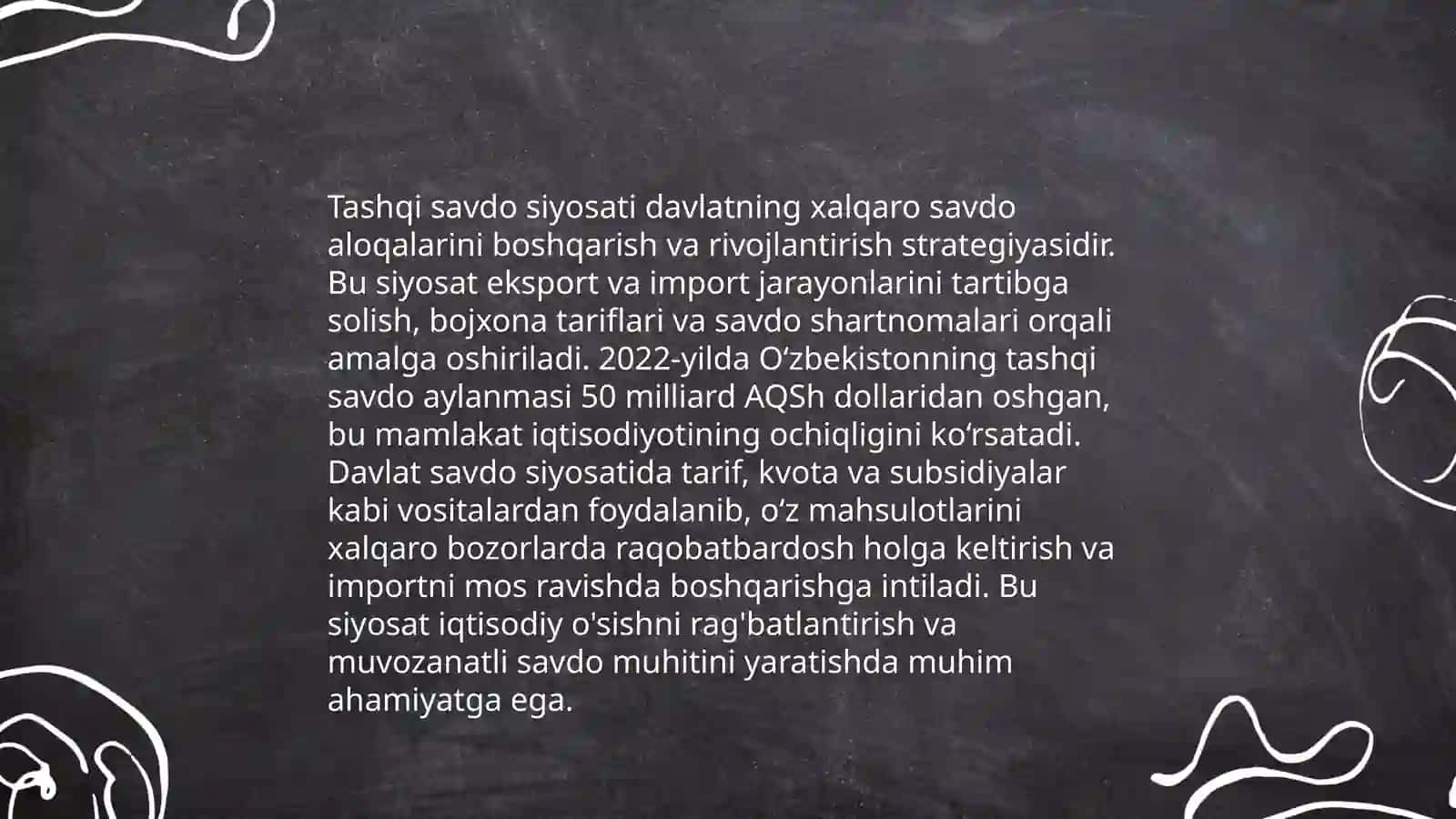 Davlatning tashqi iqtisodiy faoliyatni tartibga solishi va uning ahamiyati 4