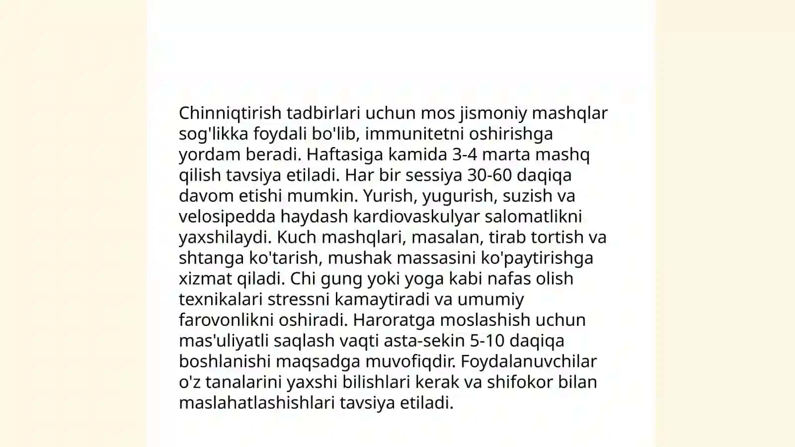 Jismoniy mashqlar bilan amalga oshiriladigan chiniqtirish tadbirlari 4
