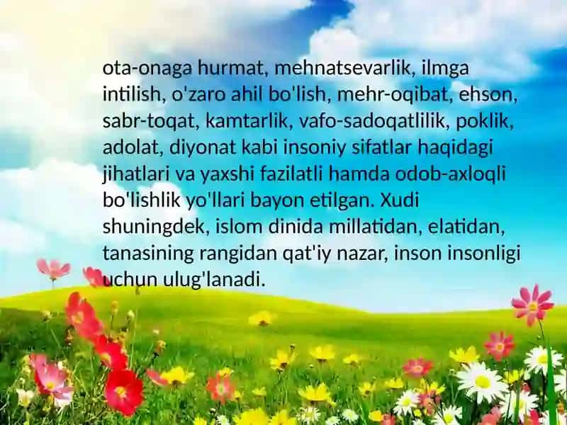 Islom dinining o'qitish metodlari 4