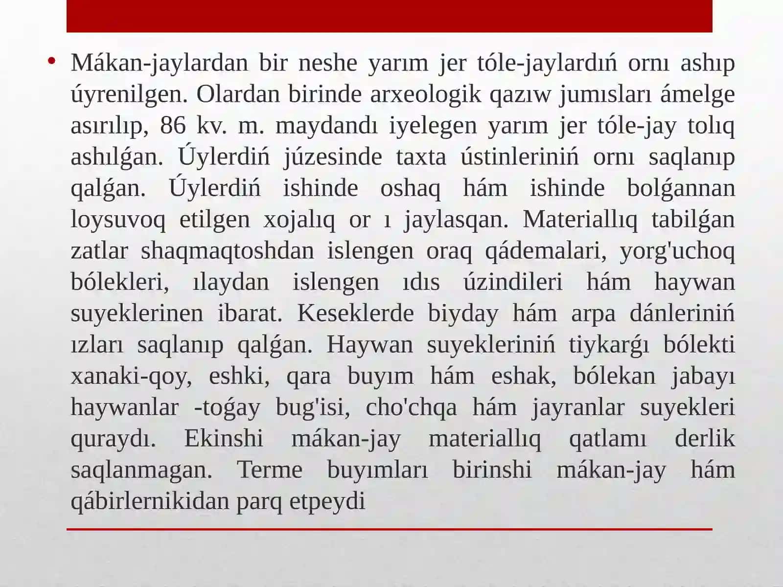 Tema Evropanıń eneolit-bronza dáwiri arxeologiyası (4 saat) 4
