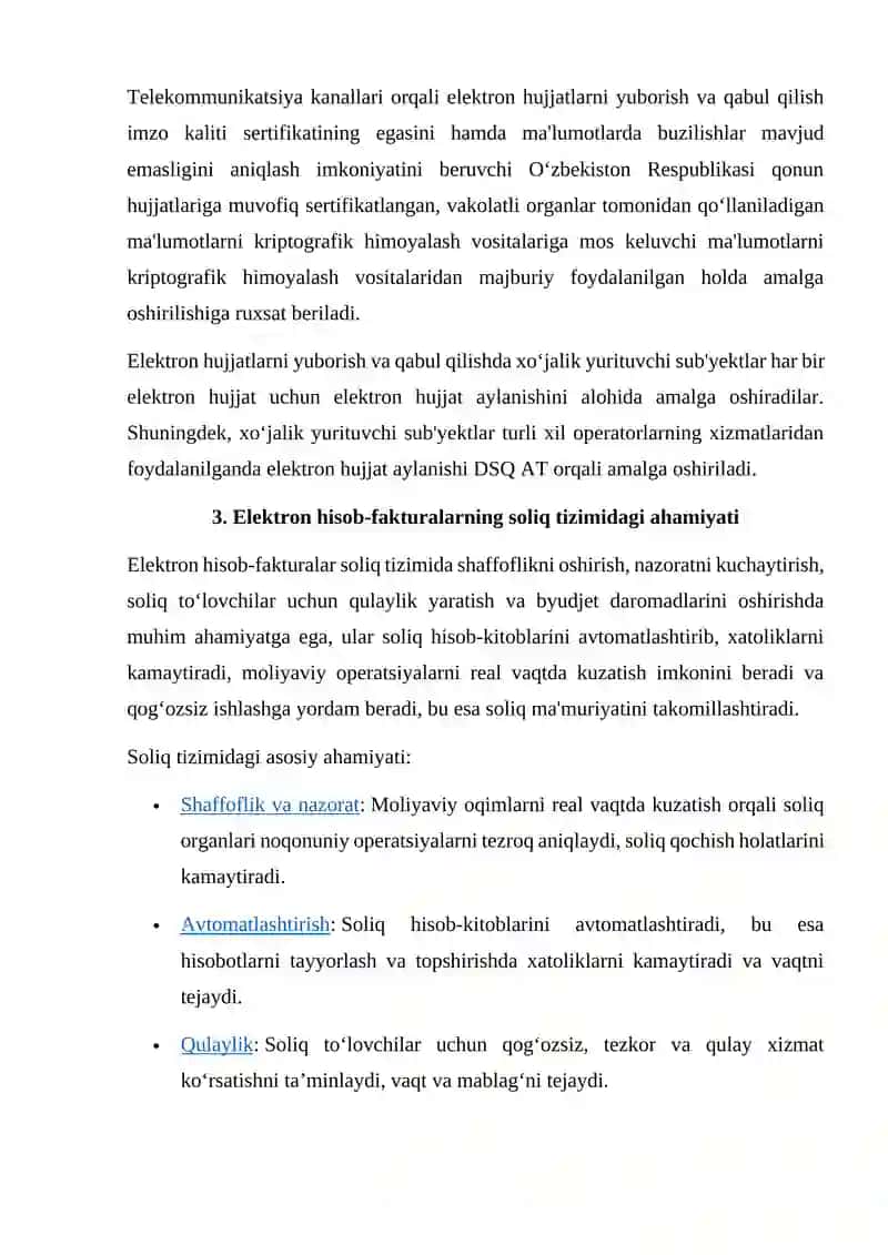 Elektron hisob-faktura tushunchasi va mohiyati 4