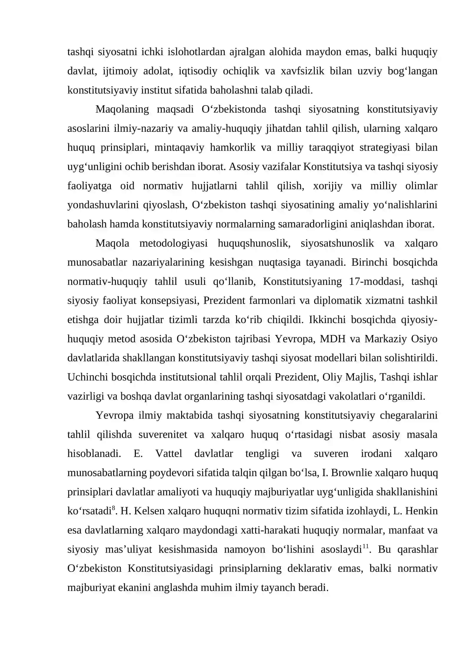 OʻZBEKISTONDA TASHQI SIYOSATNING KONSTITUTSIYAVIY ASOSLARIA 4