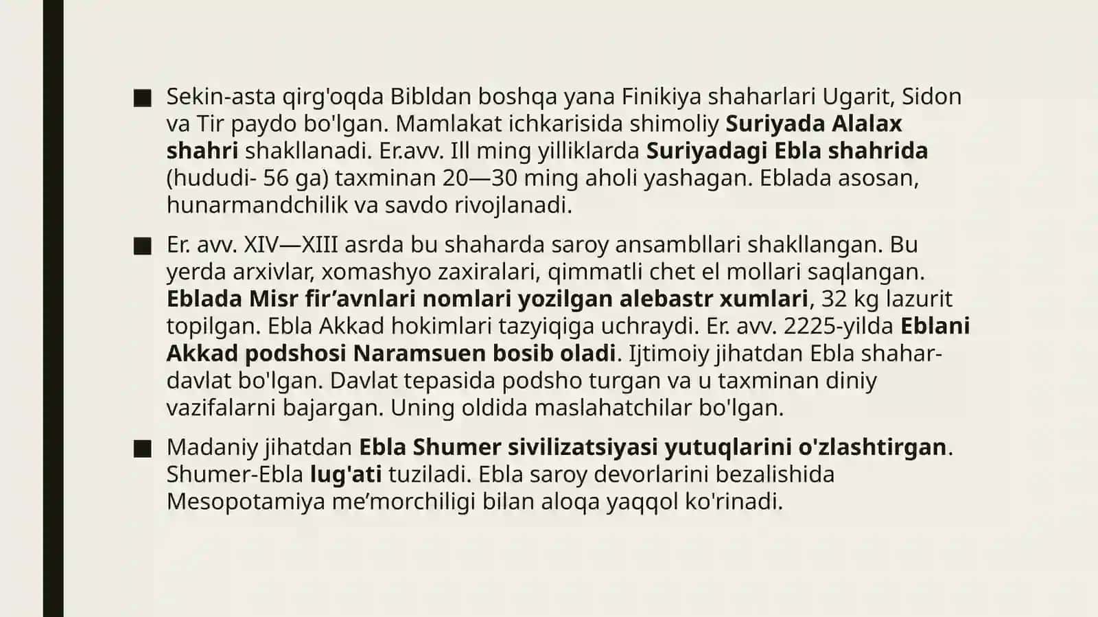 O‘rtayer dengizining sharqiy va g‘arbiy sohilidagi qadimgi davlatlar 4