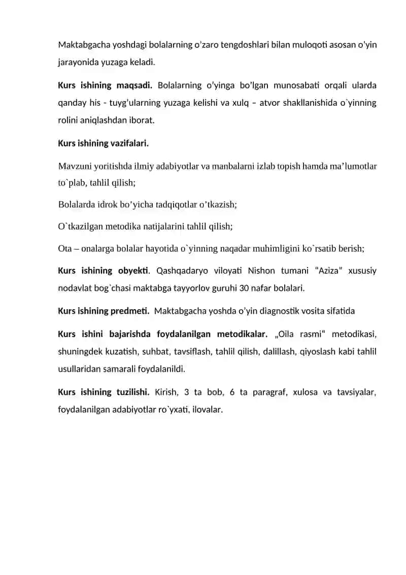 Maktabgacha yoshda o`yin diagnostik vosita sifatida 4
