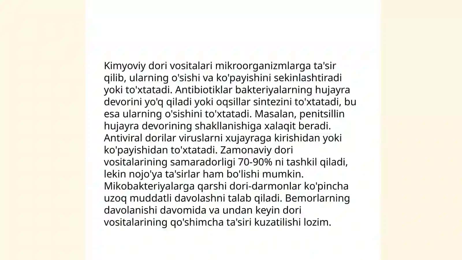 Mikroorganizmlarga kimyoviy omillarning tasiri 4