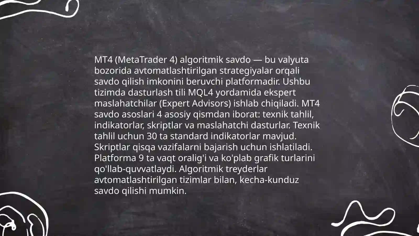 MT4. Algoritmlar kutubxonasi 4