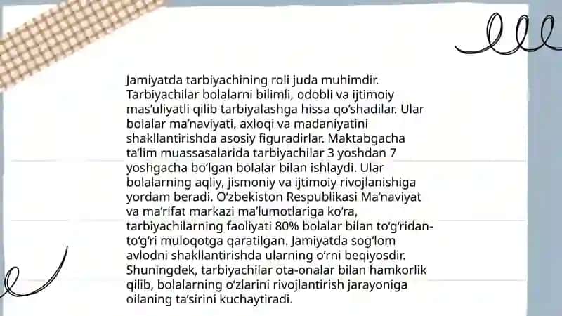 Tarbiyachi va uning jamiyatda tutgan örni 4