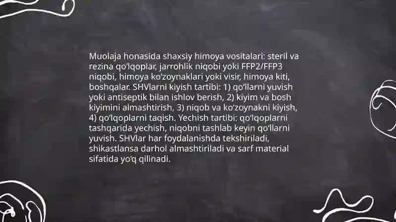 Muolaja honasida ishlash tartibi 4
