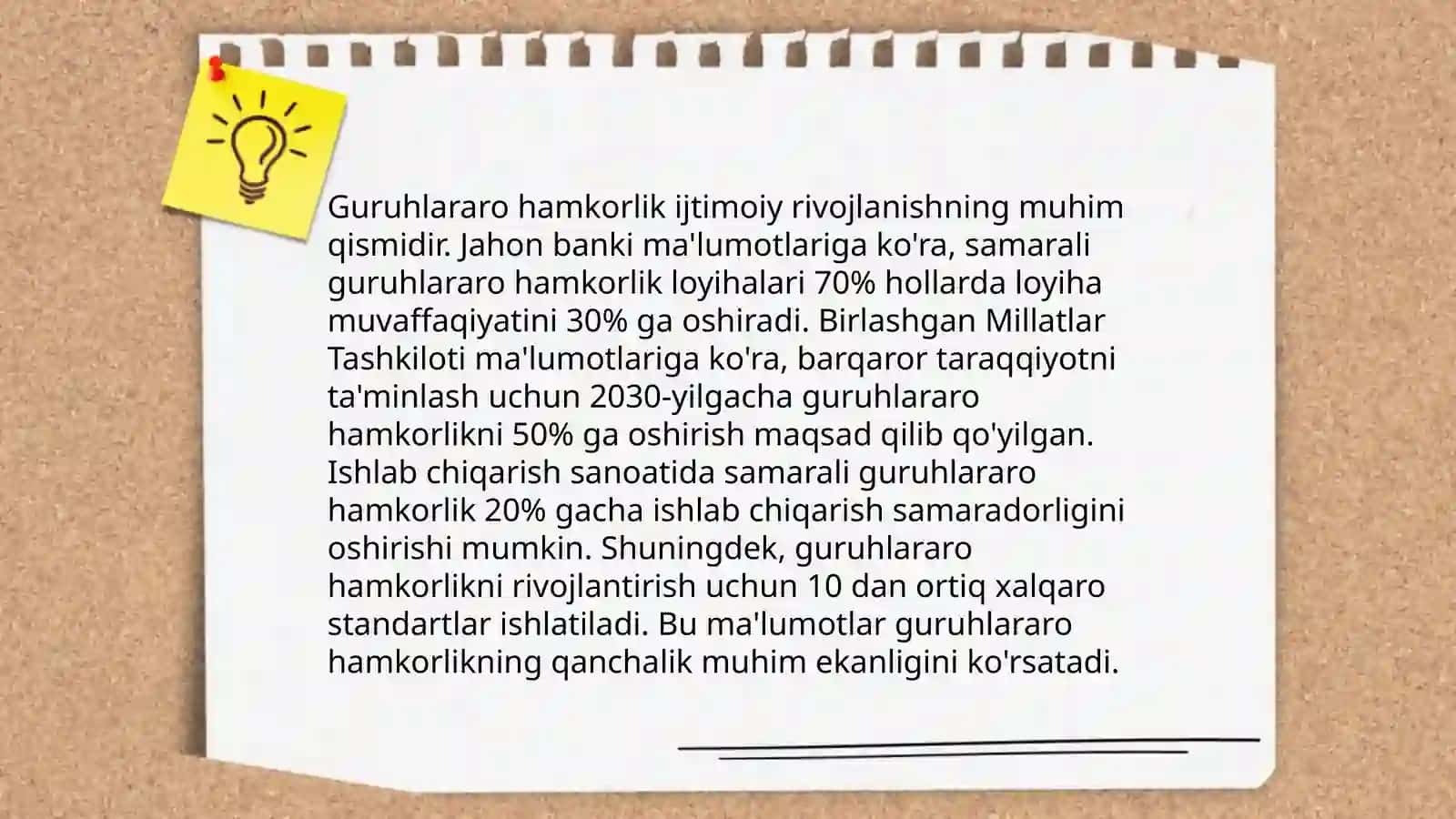 Guruh ishlari turlari ta'lim va ish muhitida muhim rol o'ynaydi 4