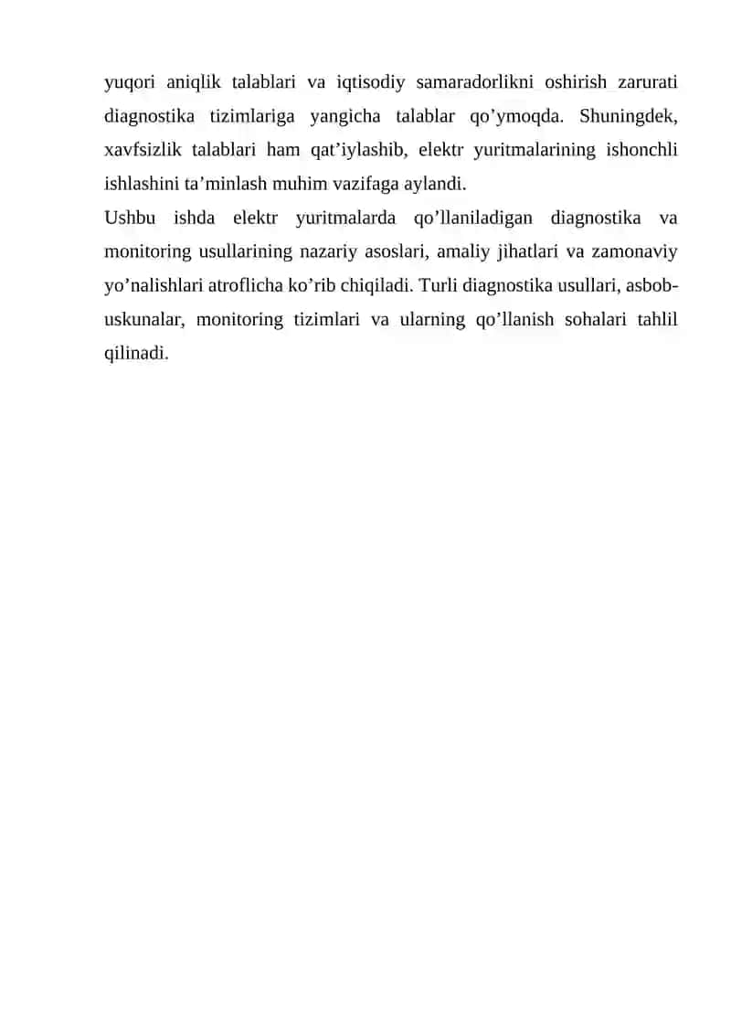 ELEKTR YURITMALARDA DIAGNOSTIKA VA MONITORING 4