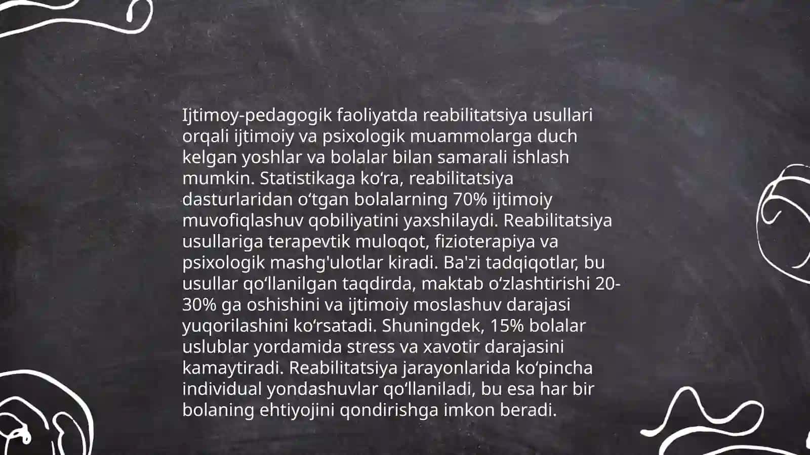 Imkoniyati cheklangan bolalar bilan olib boriladigan Ijtimoy - Pedagogik faoliyat mazmuni 4