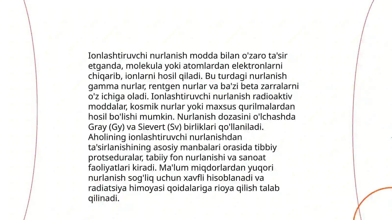 Radiatsion gigiyena fani haqida tushuncha 4