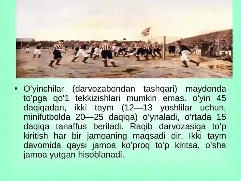 Futbol va uning qoidalari 4
