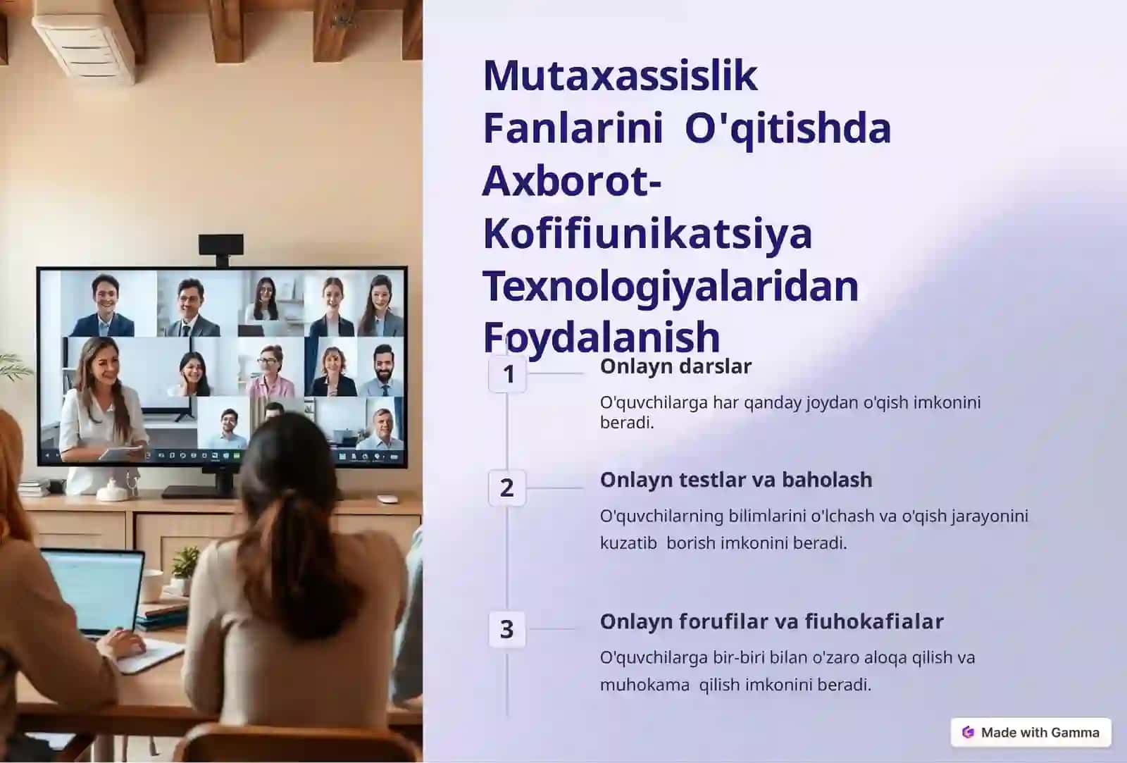 Mutaxassislik Fanlarni O'qitishning Ko'rgazfiali 4